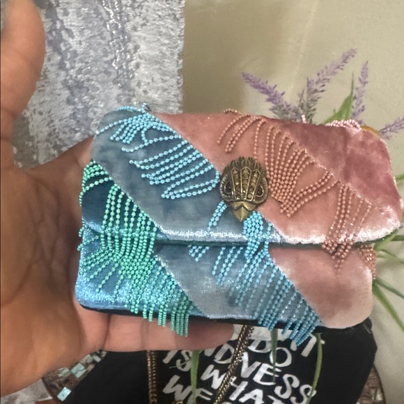 Kurt Geiger Handbags - Kurt Geiger London Nano Kensington Fringe Convertible Crossbody Bag